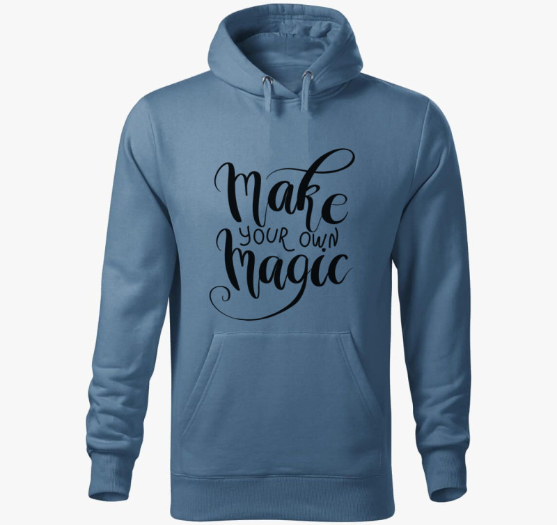 Make magic kapucnis pulóver — Farmerkék