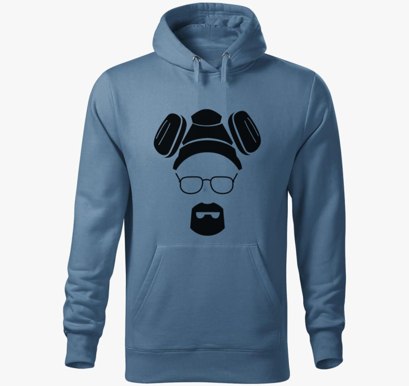 Heisenberg kapucnis pulóver — Farmerkék
