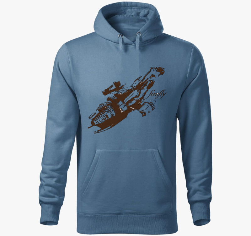 Firefly Serenity kapucnis pulóver — Farmerkék