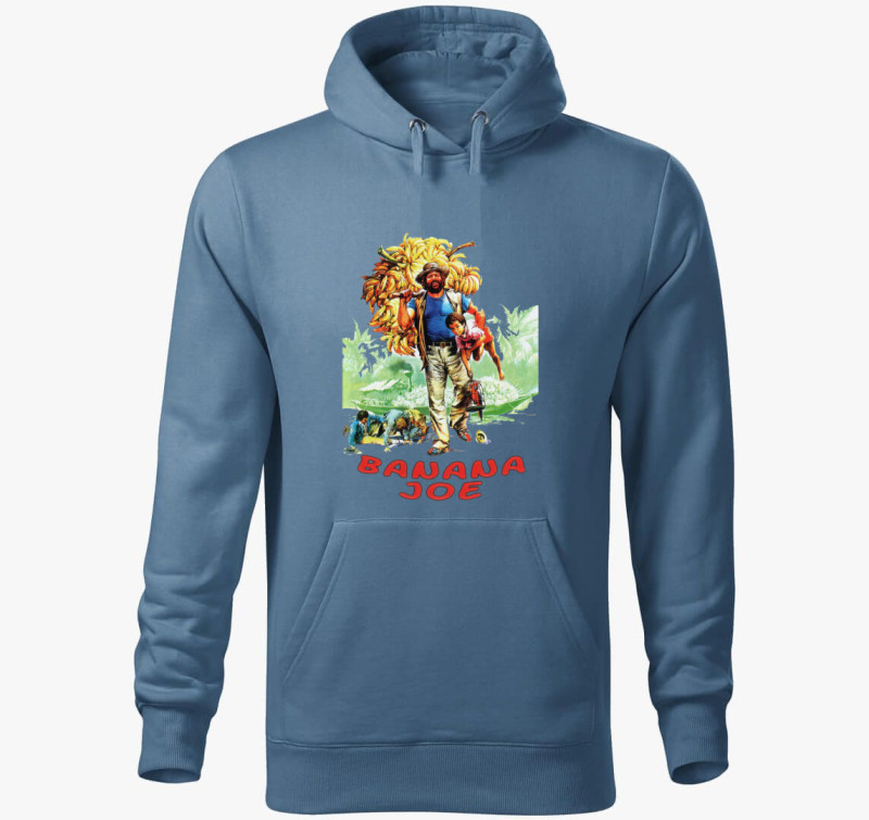 Banana Joe kapucnis pulóver - Bud Spencer — Farmerkék