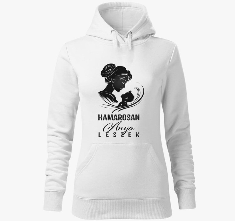 Hamarosan Anya leszek kapucnis pulóver — Fehér