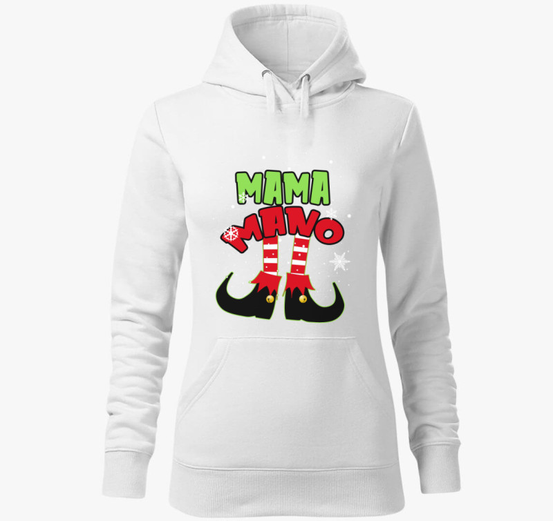 Mama manó kapucnis pulóver — Fehér