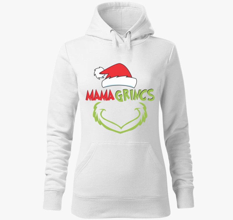 Mama grincs kapucnis pulóver — Fehér