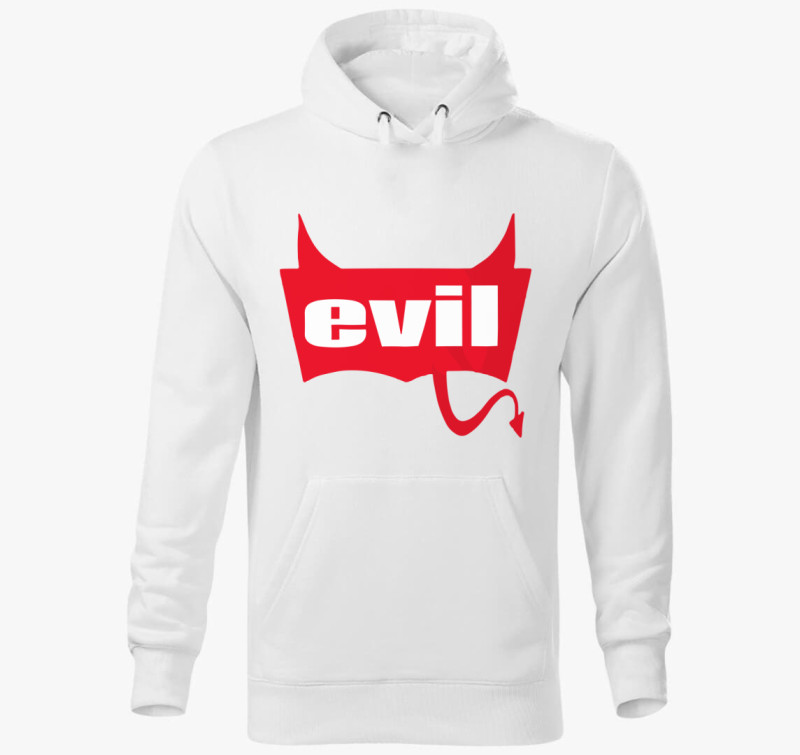 Evil kapucnis pulóver — Fehér