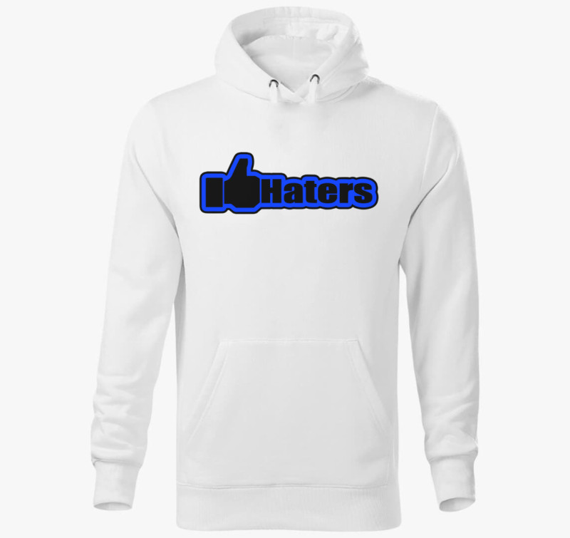 Like Haters kapucnis pulóver — Fehér