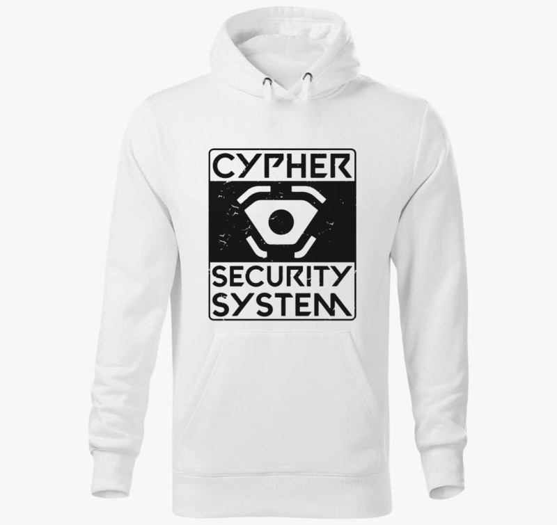Valorant Cypher Security System kapucnis pulóver — Fehér