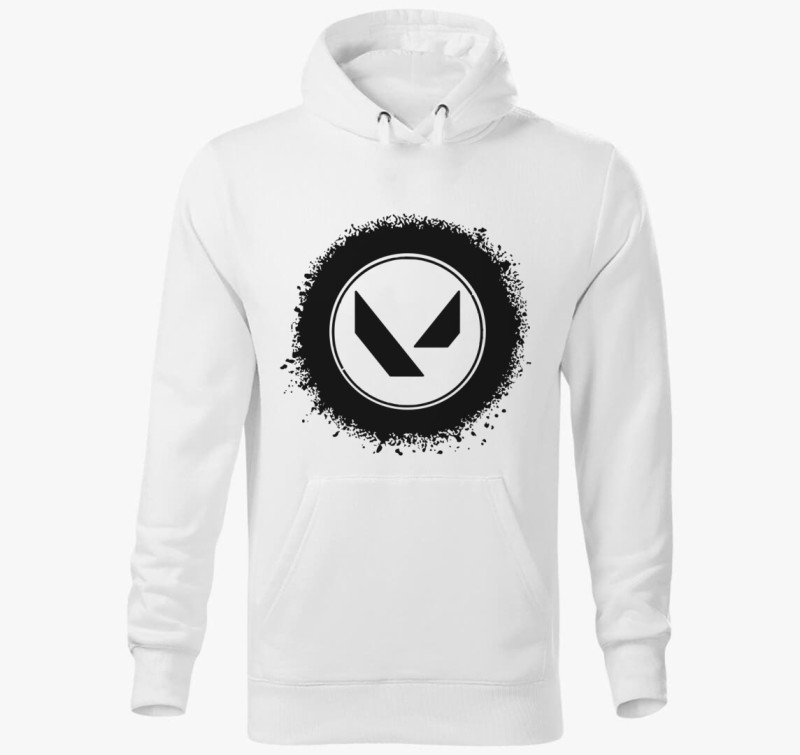 Valorant logo kapucnis pulóver — Fehér