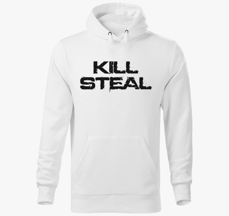 Kill steal kapucnis pulóver — Fehér