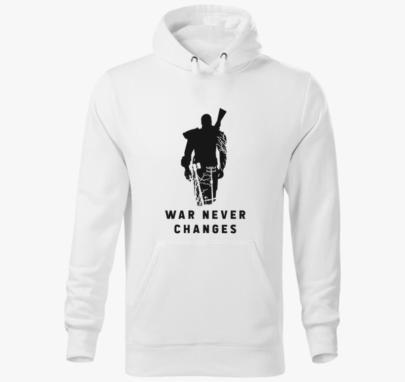 War never changes kapucnis pulóver — Fehér