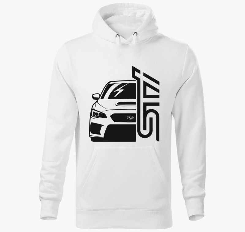Subaru Sti kapucnis pulóver — Fehér