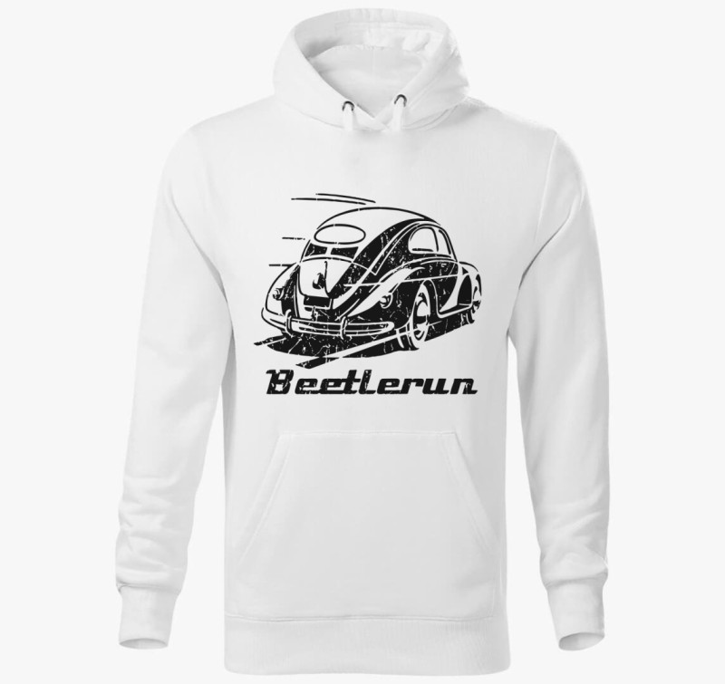 Beetlerun kapucnis pulóver — Fehér