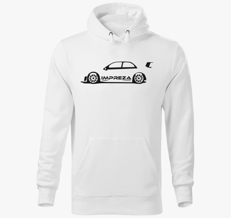 Subaru Impreza mintás kapucnis pulóver — Fehér