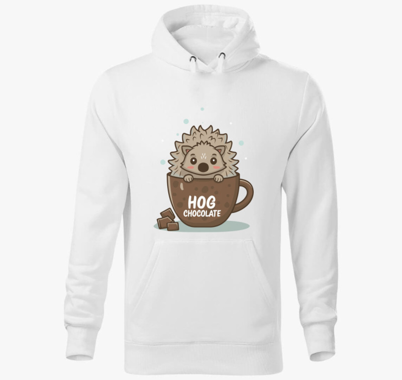 HOG chocolate kapucnis pulóver — Fehér