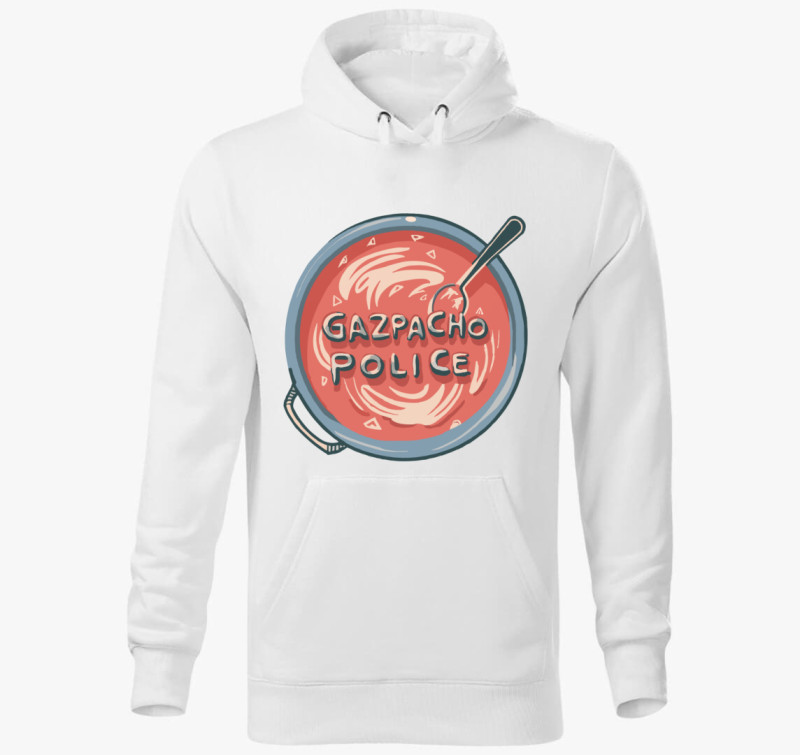 Gazpacho Police kapucnis pulóver — Fehér