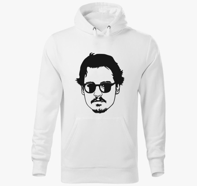 Johnny Depp kapucnis pulóver — Fehér