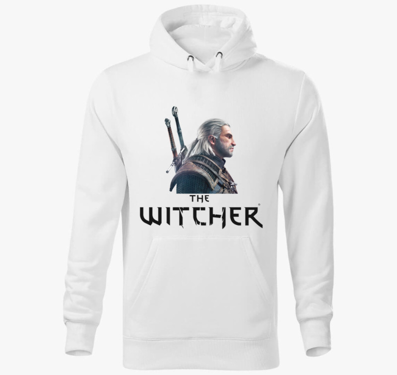 The Witcher gamer kapucnis pulóver — Fehér