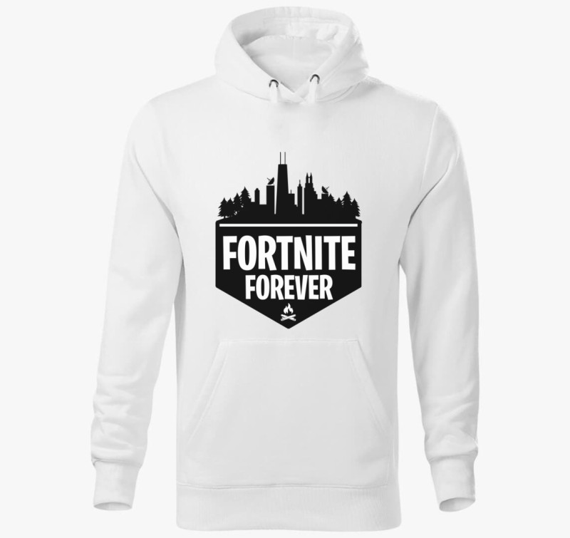 Fortnite forever kapucnis pulóver — Fehér