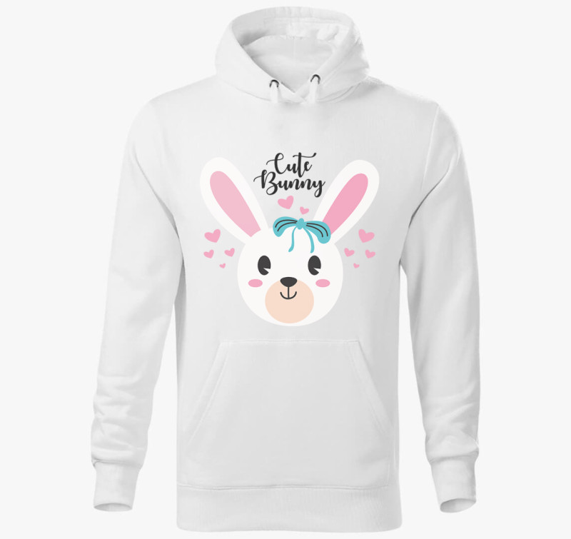 Cukinyuszi kapucnis pulóver — Fehér