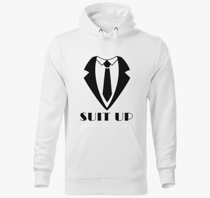 Suit up öltöny kapucnis pulóver — Fehér