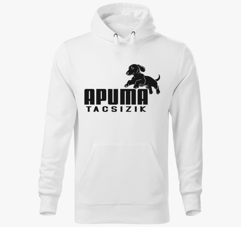 Tacsi APUMA Tacsizik márka pumás kapucnis pulóver — Fehér