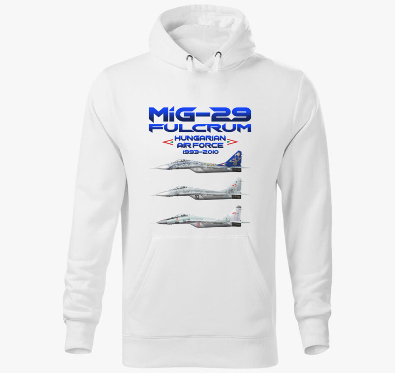 MiG-29 emlék kapucnis pulóver — Fehér