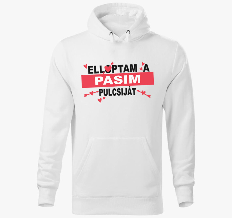 Elloptam a pasim pulcsiját kapucnis pulóver — Fehér