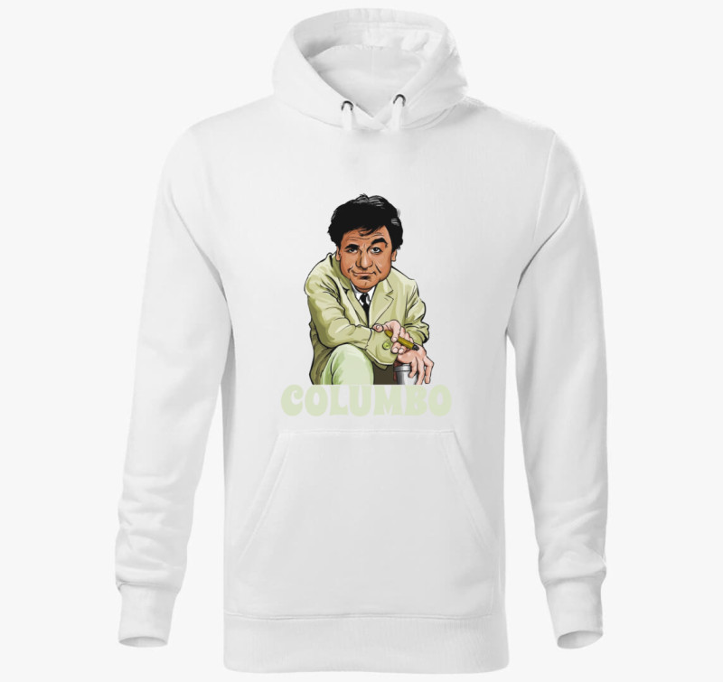 Columbo art kapucnis pulóver — Fehér