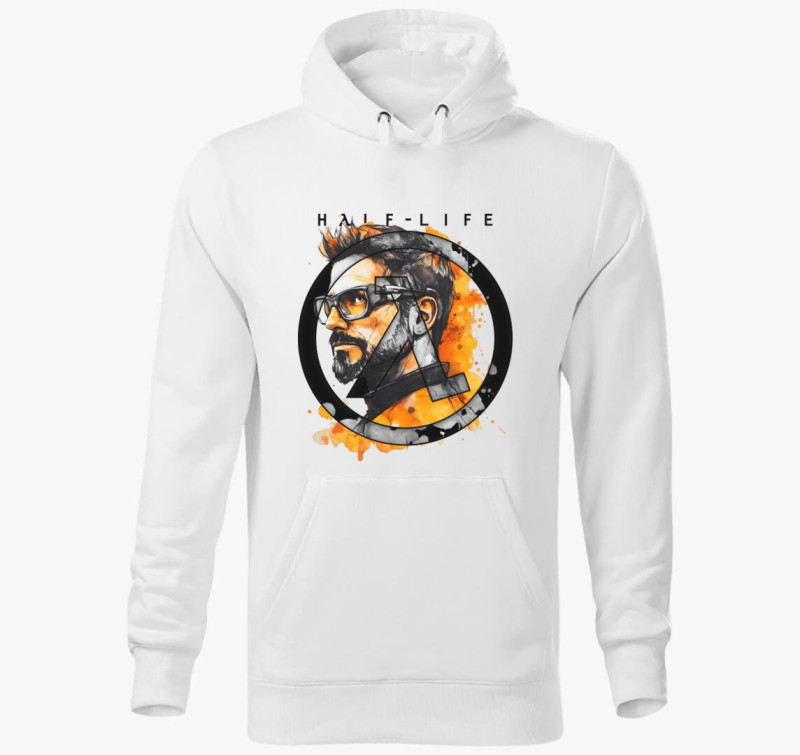 Half Life kapucnis pulóver — Fehér
