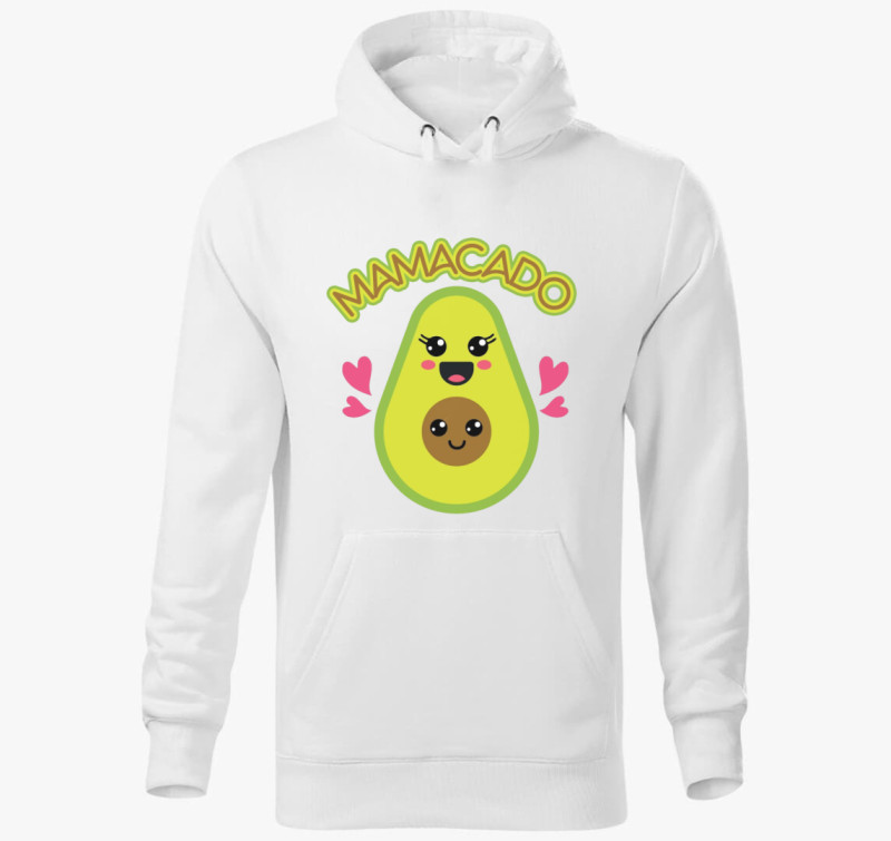 Mamacado kapucnis pulóver — Fehér