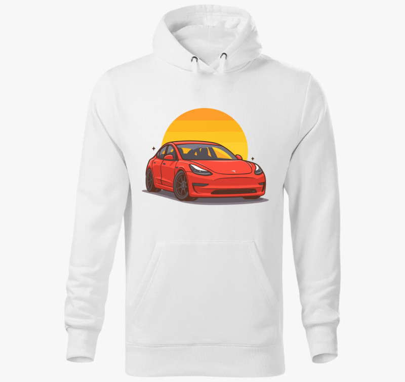 TESLANAP kapucnis pulóver — Fehér