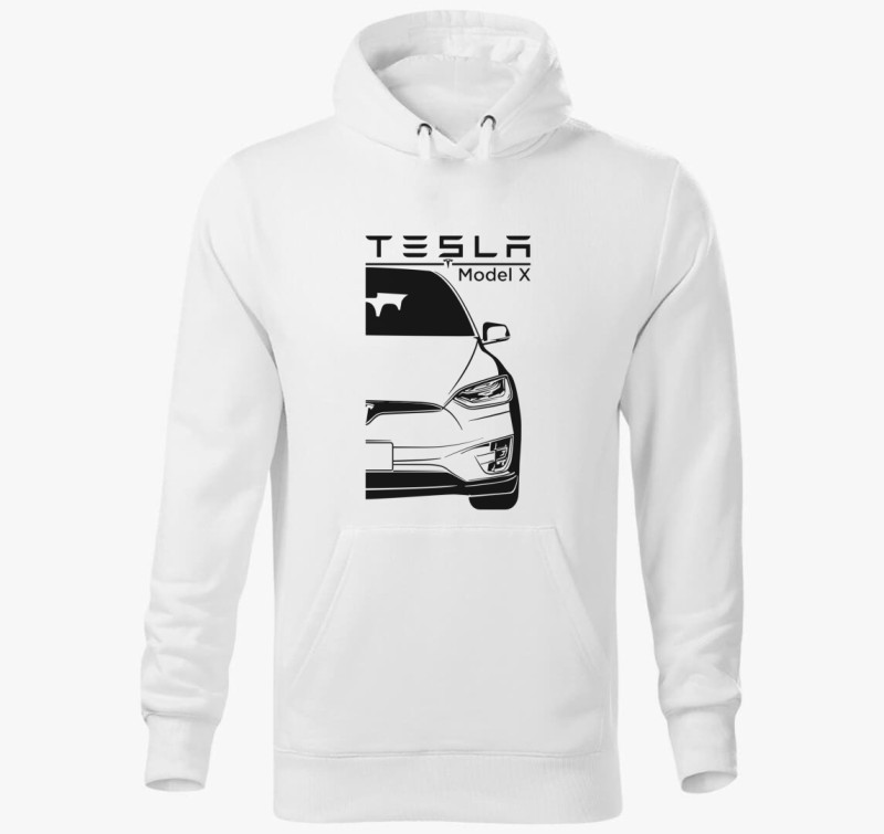 MODELXBIG kapucnis pulóver — Fehér