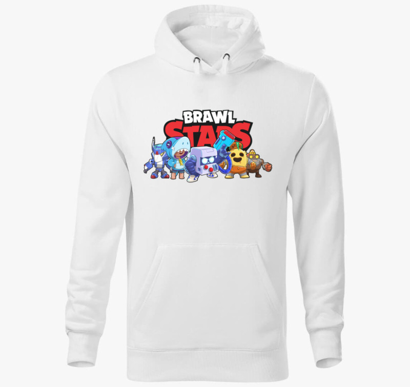 Brawl Stars Csapat kapucnis pulóver — Fehér