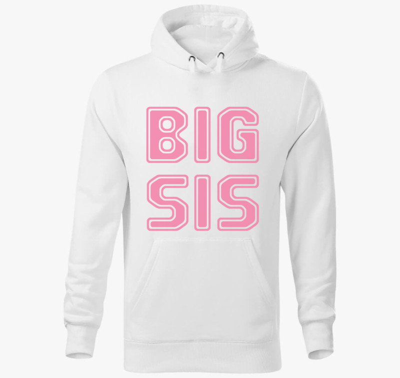 Big Sis kapucnis pulóver — Fehér
