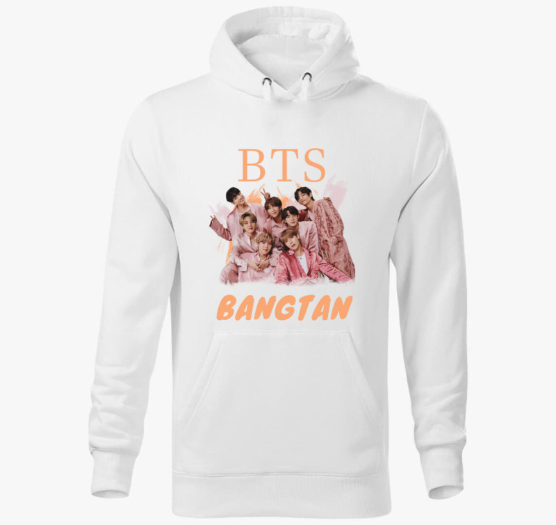 Bts kapucnis pulóver — Fehér