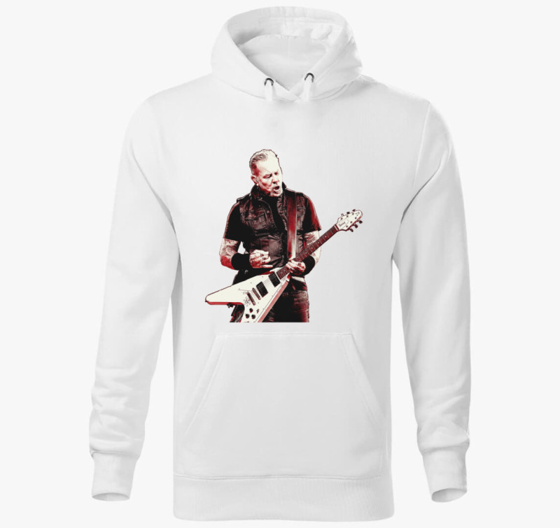 Metallica James Hetfield 2 kapucnis pulóver — Fehér