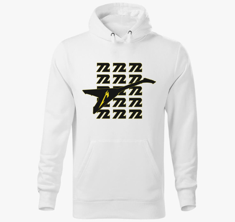 Metallica 72 Seasons Gitár kapucnis pulóver — Fehér