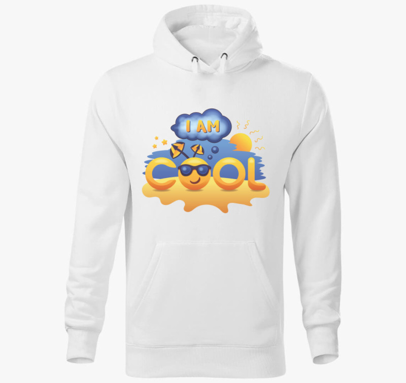 Cool kapucnis pulóver — Fehér