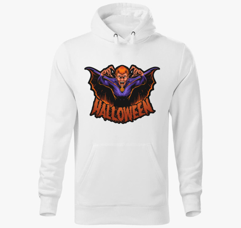 Halloween-i vámpíros kapucnis pulóver — Fehér