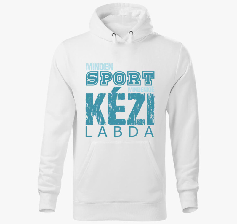 Minden sport kézilabda kapucnis pulóver — Fehér