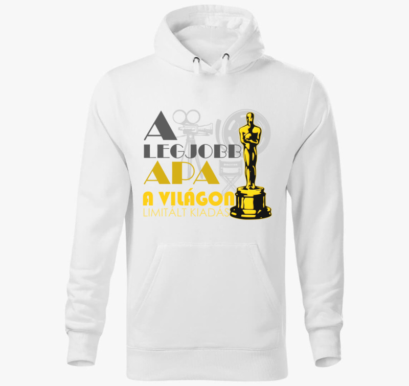 Oscar díjas apa kapucnis pulóver — Fehér