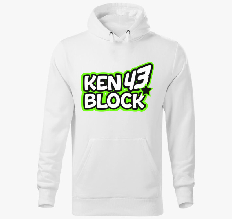 Ken Block kapucnis pulóver — Fehér