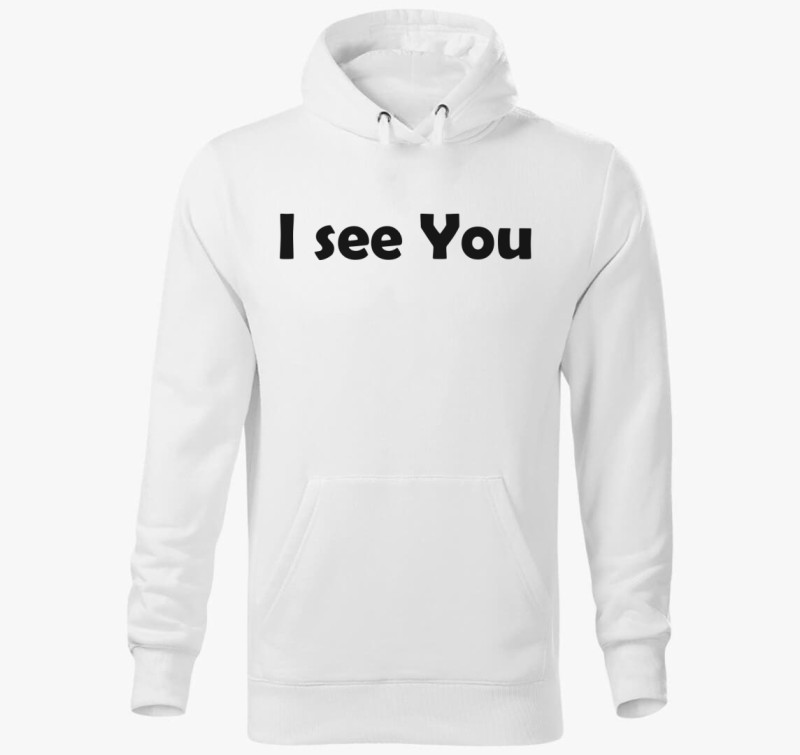 I see You kapucnis pulóver — Fehér