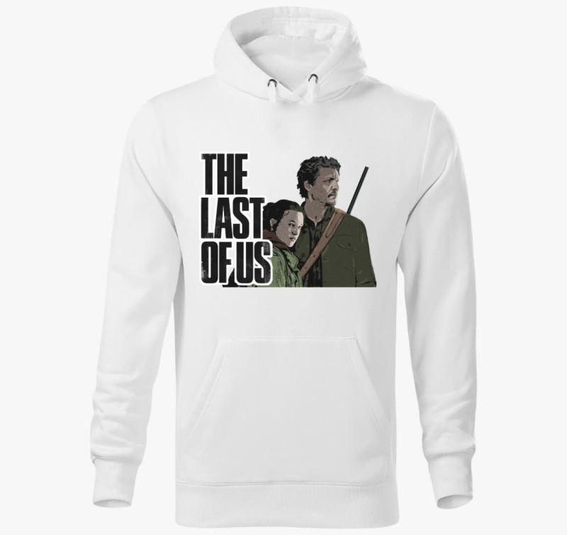 The Last Of Us - Ellie és Joel (sorozat) kapucnis pulóver — Fehér