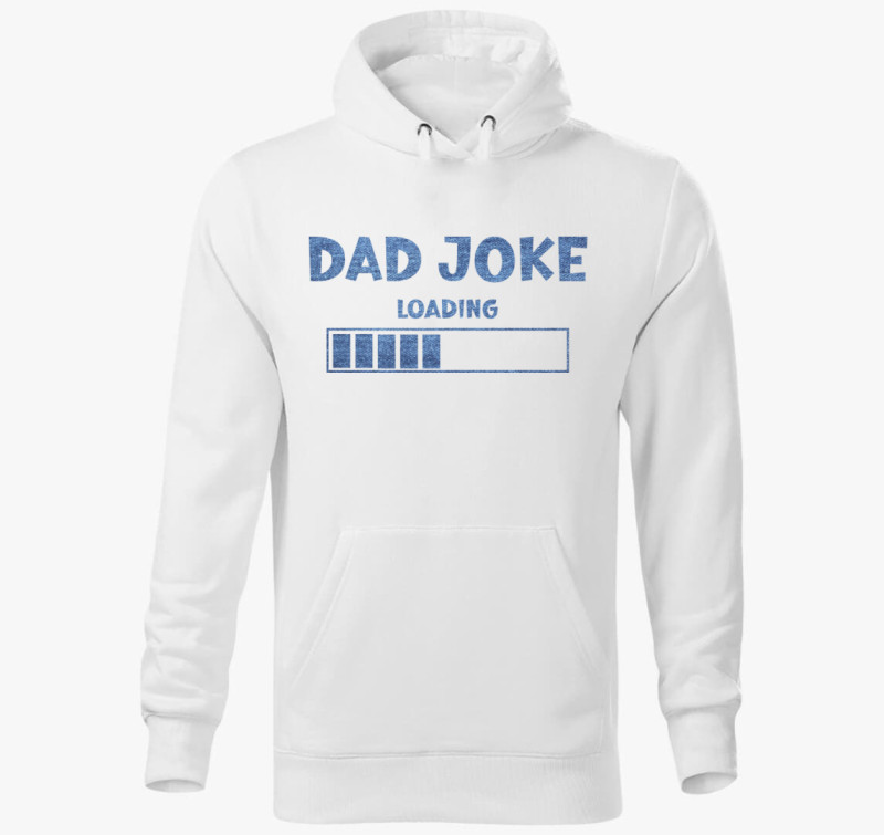 Dad joke jeans kapucnis pulóver — Fehér