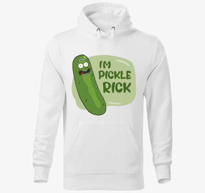 Uborka Rick kapucnis pulóver — Fehér