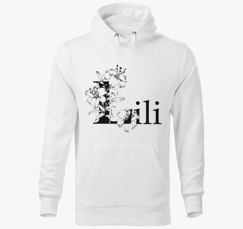 Lili kapucnis pulóver — Fehér