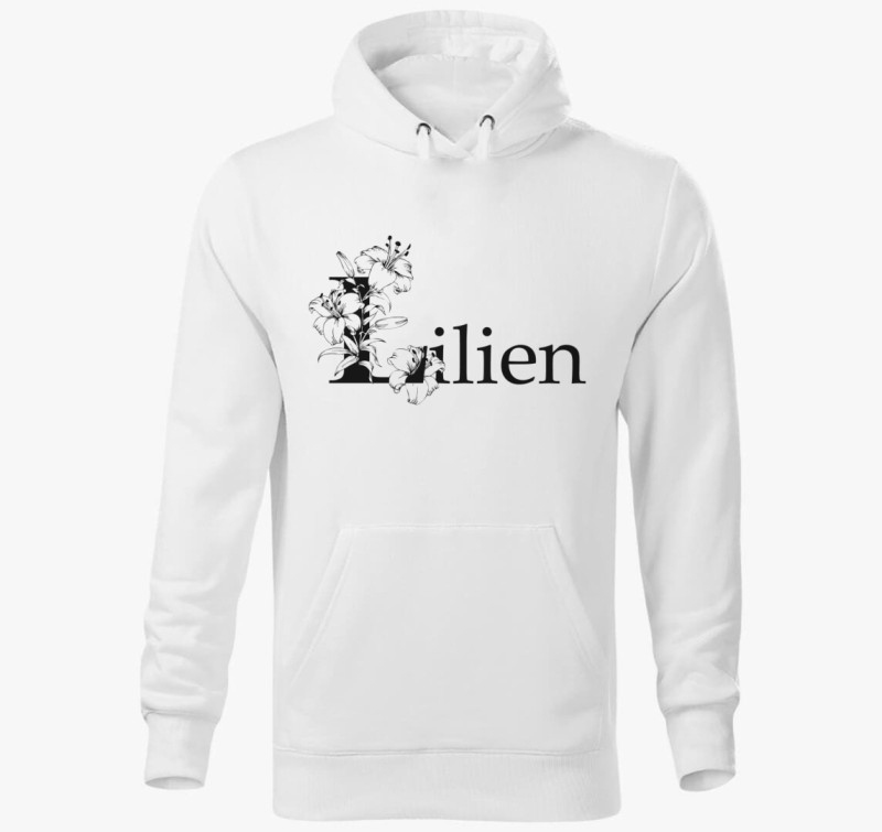 Lilien kapucnis pulóver — Fehér