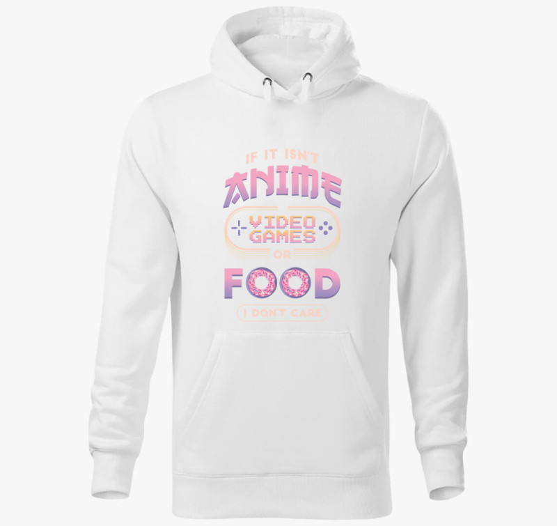 Anime, Videó játék, Kaja kapucnis pulóver — Fehér