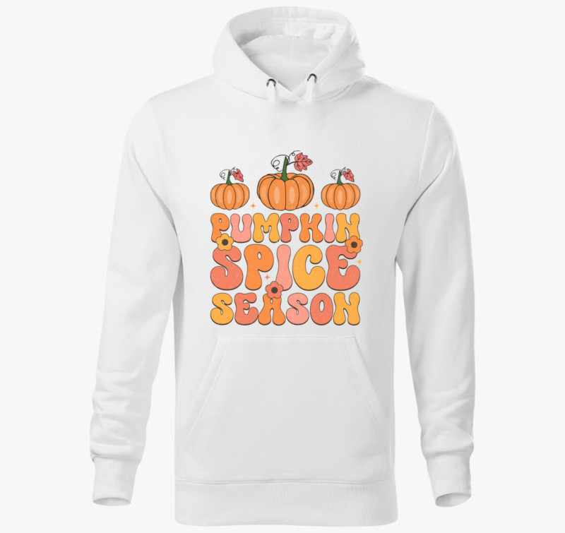 Pumpkinspice kapucnis pulóver — Fehér