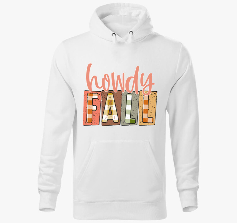 Howdy Fall kapucnis pulóver — Fehér